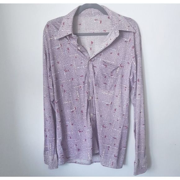 Vintage 1970s button down shirt - Picture 3 of 5